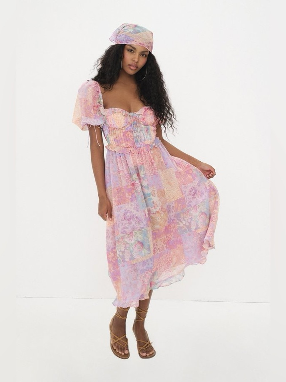 For Love And Lemons Odessa Midi Dress Size XS NWT